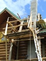 Процесс монтажа дымохода